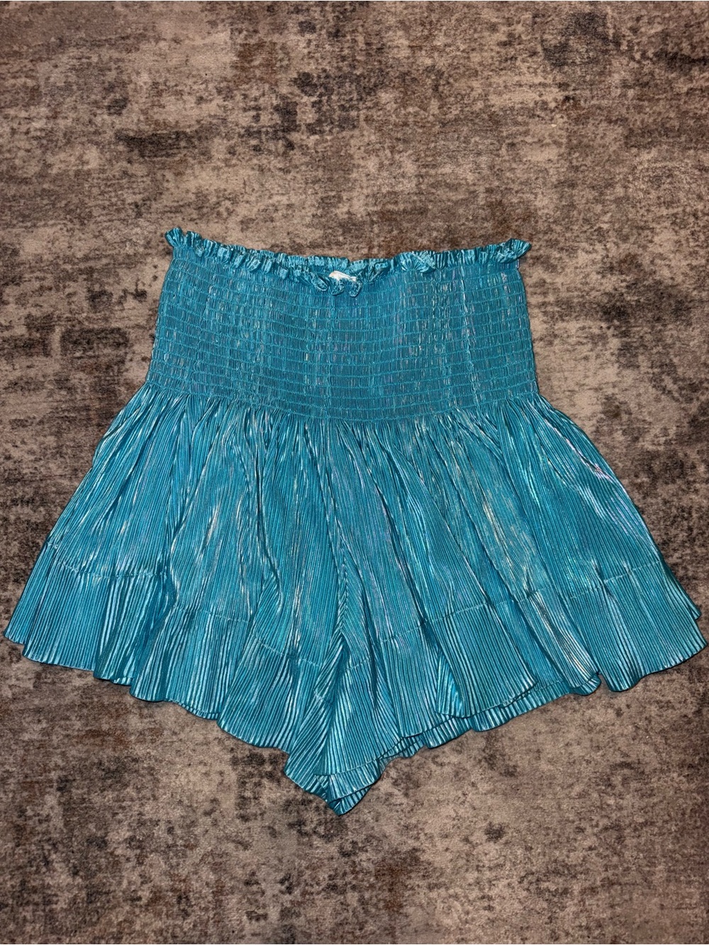 QUEEN OF SPARKLES swing shorts in teal